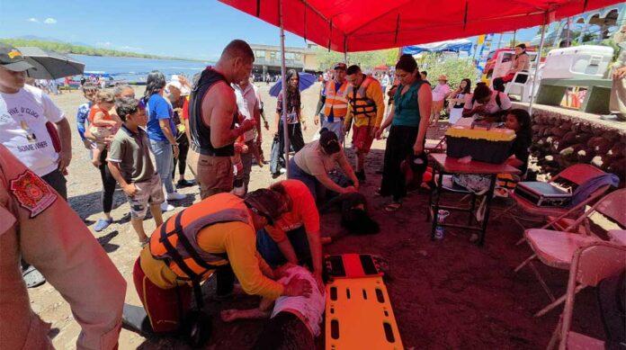 Alerta en San Lorenzo: Bomberos salvan a tres jovencitas de ahogarse