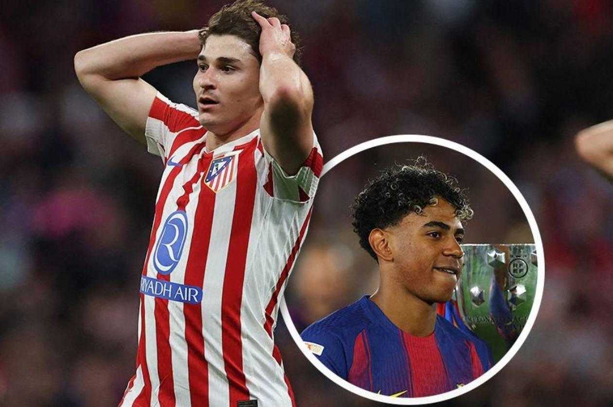 La verdad detrás del ‘fichaje’ de Lamine Yamal: defensa del Atlético por Julián Álvarez